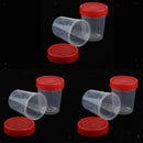 6 Pieces Storage Sealed Tank Round Transparent Storage Seed Liquid Container