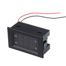 AC Digital Ammeter Voltmeter LCD Panel Amp Volt Meter 100A 300V Black A