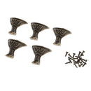 5 Pieces /Pack Zinc Alloy Furniture Legs Durable Feet Fit Cabinet Dresser