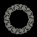 Lace Edge Circle Frame Metal Cutting Die Stencils Scrapbook Embossing Craft MO