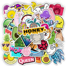 50x Cute Cartoon Stickers DIY Laptop Luggage Guitar Bicycle Skateboard Decals Gw