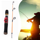 52cm FRP Black+Red Portable Lightweight Winter Ice Fishing Casting Rod