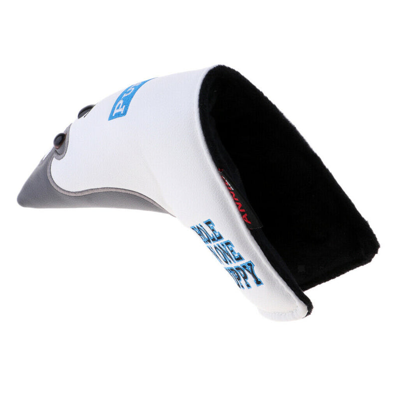 Outdoor Golf Mallet Putter Head Cover L Shape Full Protection Dog Pattern