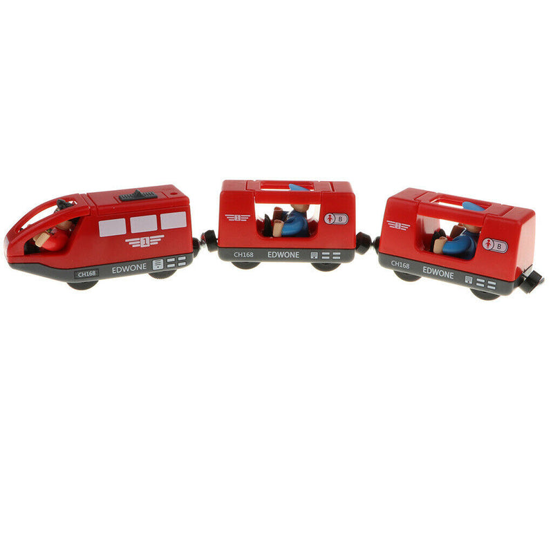 Electric  Train Set for Railway Wooden Tracks - Compatible with All
