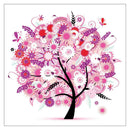 5D DIY Diamond Painting Happiness Tree Cross Stitch Embroidery (Pink)