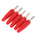 10Pieces Wire Audio Speaker Cable Banana Plug Connectors 4mm Jacks Red+Black