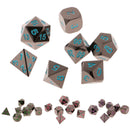 Set D4 D6 D8 D10 D12 D20 Dice Polyhedral for TRPG DND Role Playing 7Pcs Blue