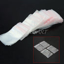 200Pcs Zip Plastic Bags Clear Grip Self Press Seal Resealable Lock Bag Useful