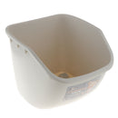 Kitchen Food Storage Container Beans Rice Box with Measuring Cup Lid Gray