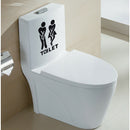 Removable Bathroom Door Wall Stickers Man Woman Toilet Sign Paste A