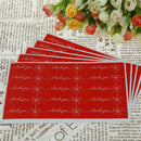 75Pcs/Set Thank You Red Label Stickers For Gift Cake Baking Sealing Hang Tag ME