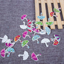Pack of 50PCS Umbrella Buttons Random Color of Various Plain Round DIY 2 Ho