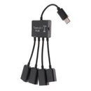 Type-C Male To Female Micro USB 3USB2.0 Port OTG Cable For Smartphone Tablet