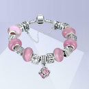 Cute Beads Women Rhinestone Pendant Hand Chain Girls Bracelet Jewelry Gift A