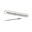 Pocket waterproof titanium alloy toothpick with holder outdoor traveling tool M!