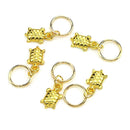 50Pcs/Set Ocean Animal Pendant Dreadlock Hair Braid Pins Rings Clips JewelryJ Ew