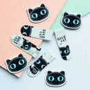 Cute Black Cat Magnetic Bookmark Paper Clip Bookmark School Office Supply Pro 1x