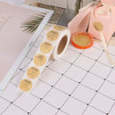 Thank you Stickers Round Natural Kraft 500Labels per roll cute stickers forSEAU