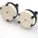 2pcs RS26 2 Pole Position 6 Selectable Band Rotary Channel Selector Switch FT