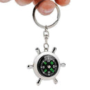 Fashion Unisex Compass Metal Car Keyring Keychain Key Chain Ring Hot Keyfob Z0X0