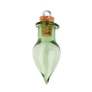 10 Glass Cork Drops Glasses Vials Wish Bottles W / Loop Diy