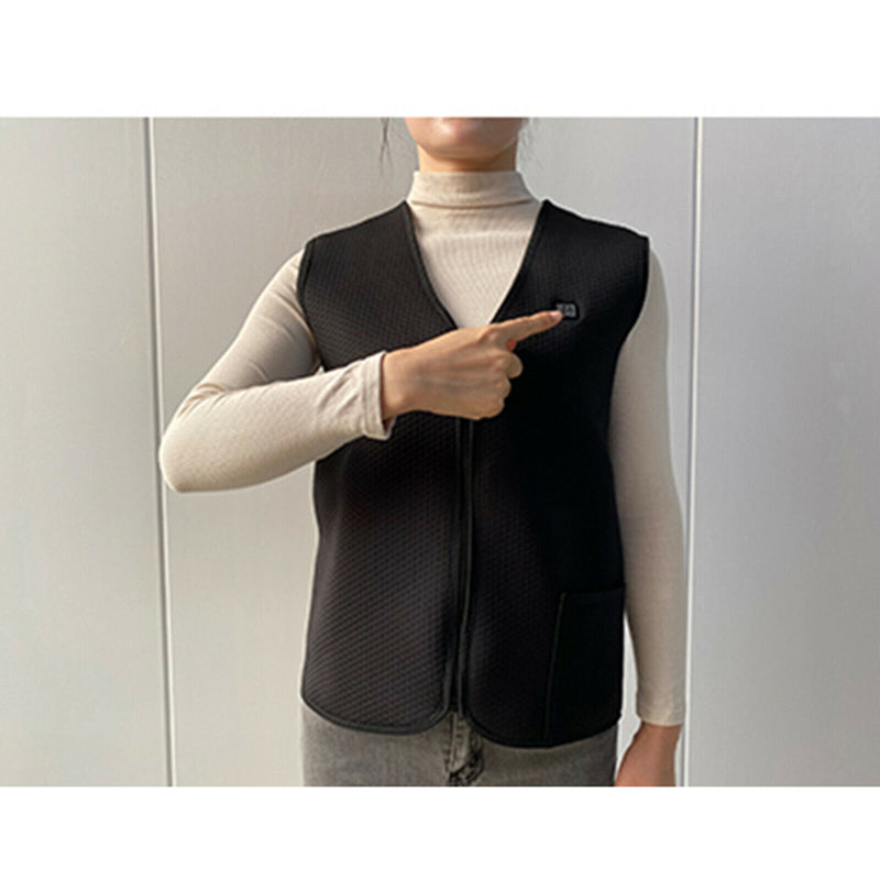 Electric Vest Heated Cloth Jacket USB Heating Warmer Vest for Winter Outdoor