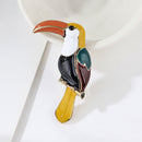 Fashion Enamel Colorful Toucan Bird Shape Animal Brooch Pin Jewelry Bag De xcSTE