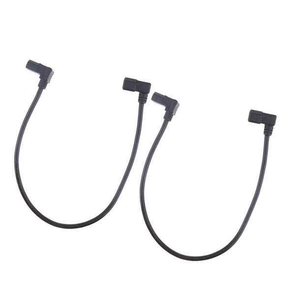 2Pcs IEC 320 C14 Male to C13 Female Converter PDU Power Lead Angle Cable 23"