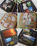 Wooden Cover 8\'\' DIY Photo Album Ringbinder Camera Memories Stickys YS