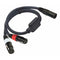 5Pin Male to Dual 3Pin Female 2CH Camera Audio Cable Flexible XLR Plug Lead