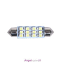 10 x 41MM 3528 12SMD Festoon Dome Map Car Interior LED Light Bulb Lamp 12V White