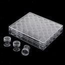 30 Grids Jewelry Beads Sewing Pills Storage Containers Clear Plastic Box Jar