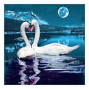5D DIY Swan Lake Diamond Embroidery Painting Full Drill Mosaic Cross Stitch