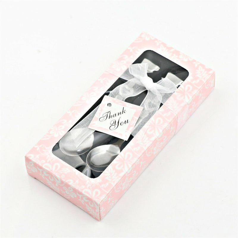 1Set Sweet Love Tea Coffee Stainless Steel Spoon Bridal Wedding Party Favor M&