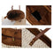 Women Beach Woven Shoulder Bag Holiday Totes Travel Bucket Straw Handbags