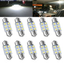 10X 12V 30MM 31MM Festoon LED Dome Map License Interior Light Bulb DE3175 3022