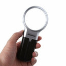 3X Handheld Reading Magnifier Magnifying Glass Jewelry Loupe LED Lights Desktop