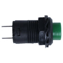 1 X 12mm Car Boat Latching Lock Push On / Off Button 125V 250V green