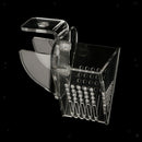 Aquarium Fish Tank Food Tary V Shape Funnel Design with Suction Cup for Fish