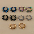 10Pcs Stainless Steel Womens Mens Punk Rock Loop