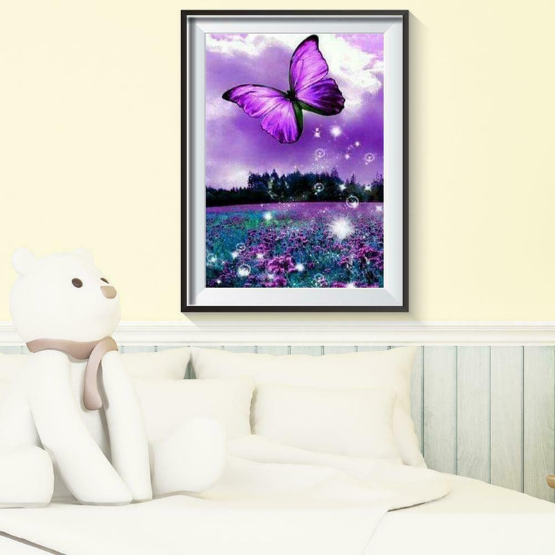 5D DIY Full Drill Diamond Painting Butterfly Embroidery Mosaic Craft Kit