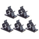 20Pcs Black Adjustable Plastic Cable Clamps Self Adhesive Car Cable Clips W A9W7