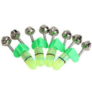 4PCS LED Fishing Rod Bite Alarm Light Twin Bells Clip Alerter Tool Accessory