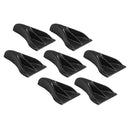 7x Black Vortex Generator Shark Fin Spoiler Wing For Car Roof EVO Style