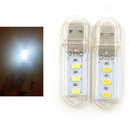 2pcs Mini USB LED Night light Camping lamp For Reading Bulb Laptops Computer MO