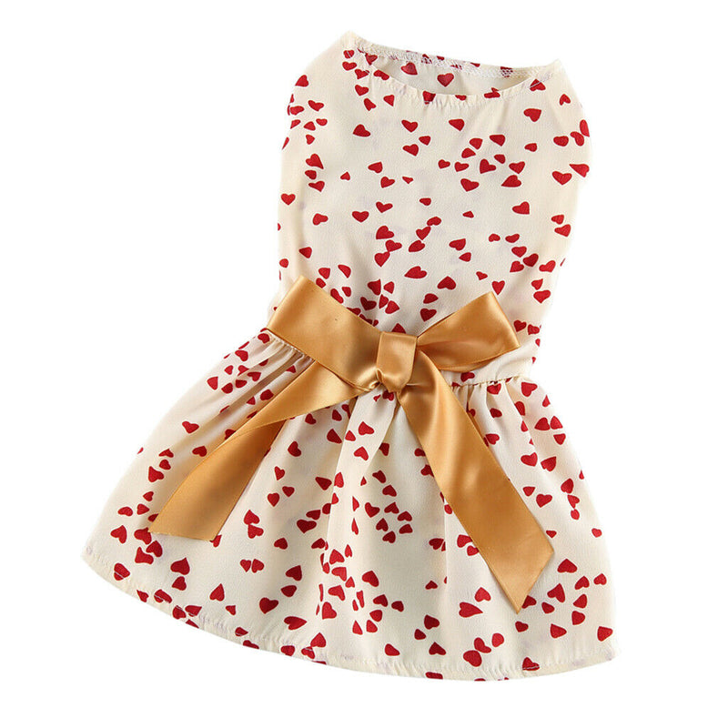 2pcs/set Pet Outdoor Dress For Pet Princess Costume Xmas Year Party Decor