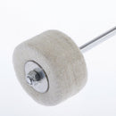 Stainless Steel Shaft White Drum Pedal Felt Bass Drum Beater Mallet Instrument