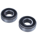 2Pcs 6202RS 15mm Inner 35mm Outer Single Row Deep Groove Ball Bearing C2R7