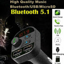 Car Bluetooth 5.0 Receiver FM Transmitter Dual USB Lighter Charger Ciga Car R1N1