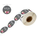 500Pcs Round Floral Flower Thank You Seal Stickers DIY Gifts Package Label SEAU